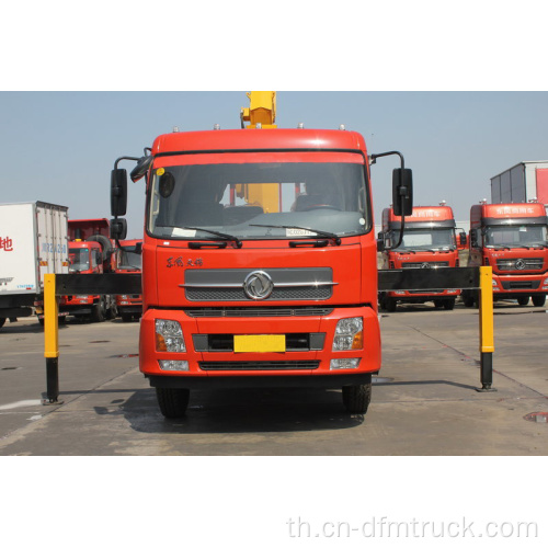 Dongfeng 6x4 รถเครนติดตั้ง 10T 4 ส่วน